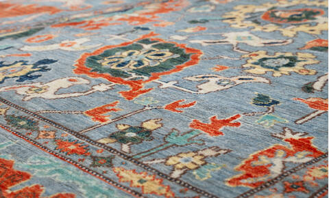 Chobi Grey Hand Knotted 57 X 79  Area Rug 700-157803 Image 3