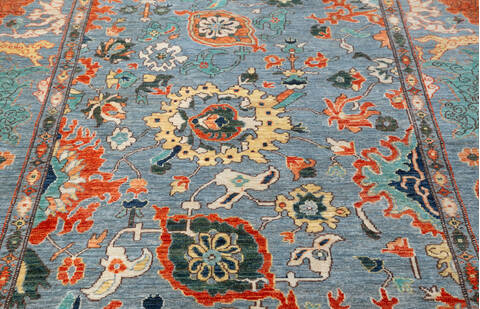 Chobi Grey Hand Knotted 57 X 79  Area Rug 700-157803 Image 5