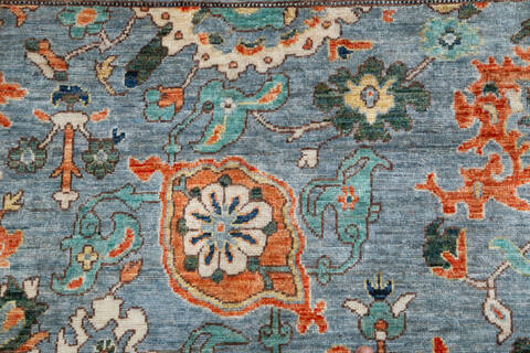 Chobi Grey Hand Knotted 57 X 79  Area Rug 700-157803 Image 6