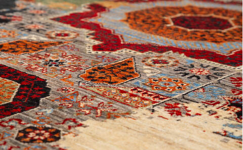 Chobi Multicolor Hand Knotted 50 X 67  Area Rug 700-157805 Image 3