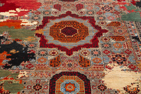 Chobi Multicolor Hand Knotted 50 X 67  Area Rug 700-157805 Image 5