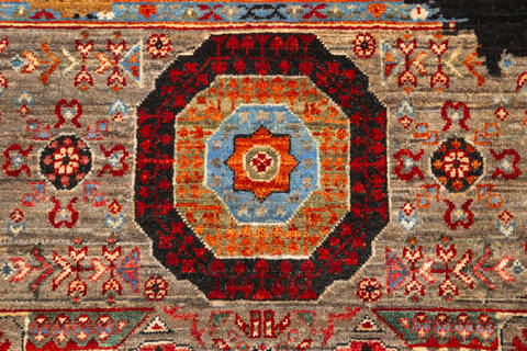 Chobi Multicolor Hand Knotted 50 X 67  Area Rug 700-157805 Image 6