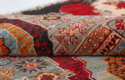 Chobi Multicolor Hand Knotted 50 X 67  Area Rug 700-157805 Image 7