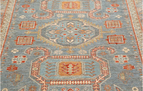 Chobi Grey Hand Knotted 410 X 611  Area Rug 700-157806 Image 5