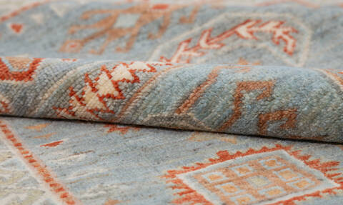 Chobi Grey Hand Knotted 410 X 611  Area Rug 700-157806 Image 7