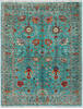 Chobi Green Hand Knotted 52 X 67  Area Rug 700-157807 Thumb 0