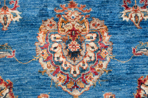 Chobi Blue Hand Knotted 40 X 58  Area Rug 700-157808 Image 6