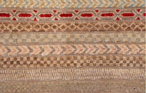 Chobi Beige Hand Knotted 49 X 65  Area Rug 700-157810 Image 6