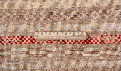 Chobi Beige Hand Knotted 49 X 65  Area Rug 700-157810 Image 8