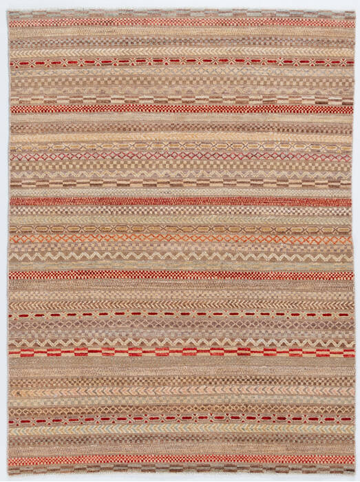 Chobi Beige Hand Knotted 49 X 65  Area Rug 700-157810 Image 0