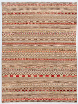 Chobi Beige Hand Knotted 4'9" X 6'5"  Area Rug 700-157810