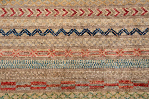 Chobi Beige Hand Knotted 49 X 64  Area Rug 700-157811 Image 6