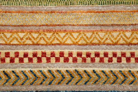 Chobi Beige Hand Knotted 26 X 310  Area Rug 700-157813 Image 6