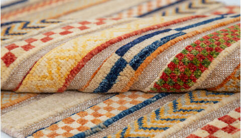 Chobi Beige Hand Knotted 26 X 310  Area Rug 700-157813 Image 7