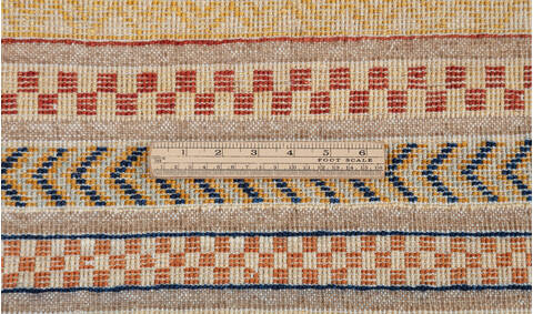 Chobi Beige Hand Knotted 26 X 310  Area Rug 700-157813 Image 8