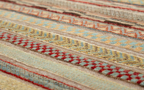 Chobi Beige Hand Knotted 27 X 39  Area Rug 700-157814 Image 3