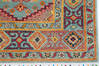 Kazak Blue Runner Hand Knotted 29 X 104  Area Rug 700-157816 Thumb 4