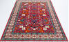 Kazak Red Hand Knotted 60 X 89  Area Rug 700-157817 Thumb 1