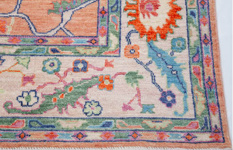 Kazak Pink Hand Knotted 82 X 910  Area Rug 700-157818 Image 4