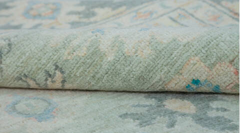 Chobi Green Hand Knotted 50 X 67  Area Rug 700-157819 Image 7