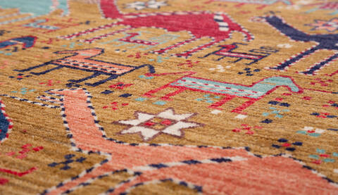 Chobi Yellow Hand Knotted 65 X 910  Area Rug 700-157820 Image 3