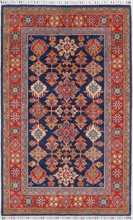 Kazak Blue Hand Knotted 40 X 64  Area Rug 700-157822 Image 0