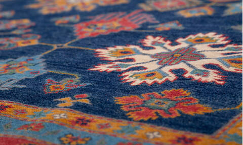 Kazak Blue Hand Knotted 55 X 710  Area Rug 700-157823 Image 3