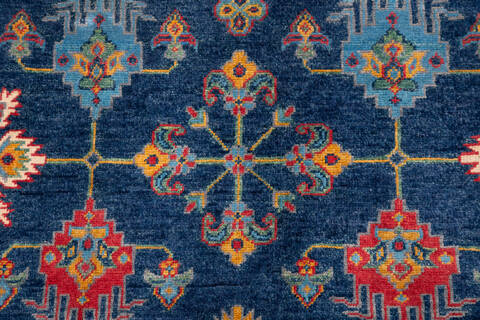 Kazak Blue Hand Knotted 55 X 710  Area Rug 700-157823 Image 6