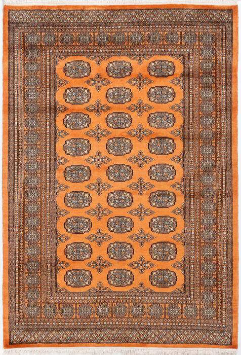 Bokhara Orange Hand Knotted 49 X 69  Area Rug 700-157873 Image 0