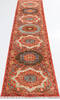 Chobi Orange Runner Hand Knotted 210 X 117  Area Rug 700-157879 Thumb 1