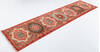 Chobi Orange Runner Hand Knotted 210 X 117  Area Rug 700-157879 Thumb 2