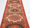 Chobi Orange Runner Hand Knotted 210 X 117  Area Rug 700-157879 Thumb 5