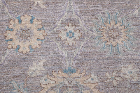 Chobi Grey Hand Knotted 80 X 104  Area Rug 700-157892 Image 6