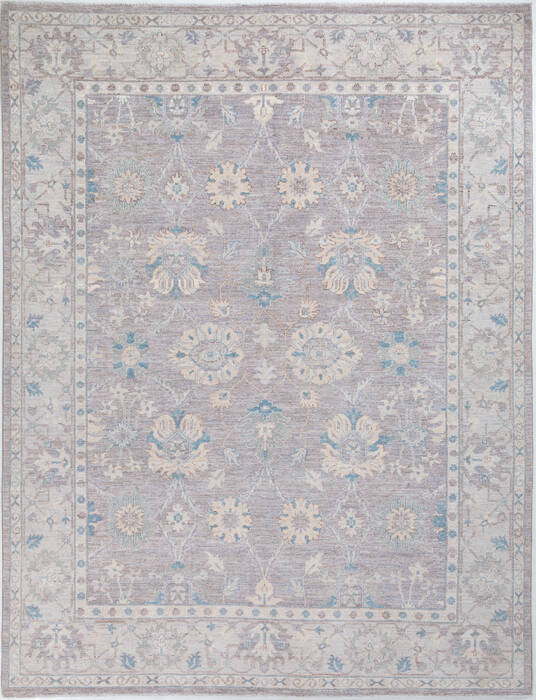 Chobi Grey Hand Knotted 80 X 104  Area Rug 700-157892 Image 0