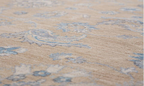 Chobi Yellow Hand Knotted 810 X 120  Area Rug 700-157895 Image 3