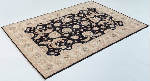 Chobi Black Hand Knotted 56 X 710  Area Rug 700-157920 Image 2