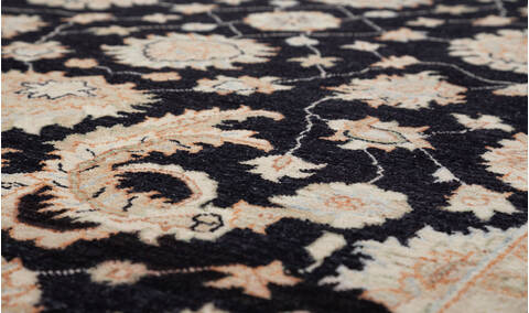 Chobi Black Hand Knotted 56 X 710  Area Rug 700-157920 Image 3