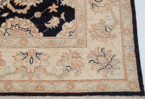 Chobi Black Hand Knotted 56 X 710  Area Rug 700-157920 Image 4