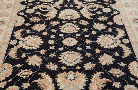Chobi Black Hand Knotted 56 X 710  Area Rug 700-157920 Image 5