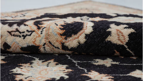 Chobi Black Hand Knotted 56 X 710  Area Rug 700-157920 Image 7