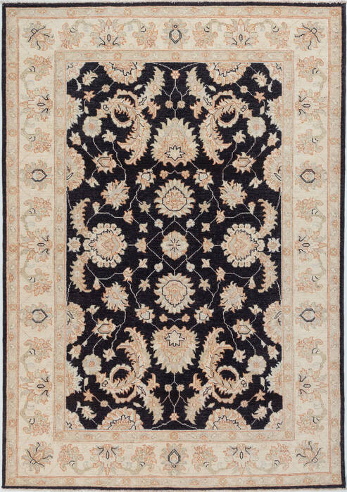 Chobi Black Hand Knotted 56 X 710  Area Rug 700-157920 Image 0