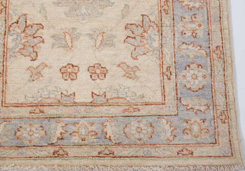 Chobi Beige Runner Hand Knotted 26 X 159  Area Rug 700-157931 Image 5