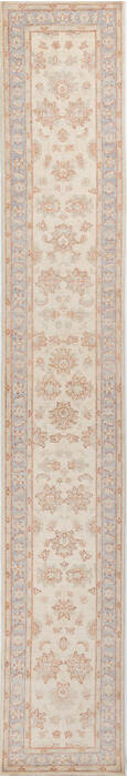 Chobi Beige Runner Hand Knotted 26 X 159  Area Rug 700-157931 Image 0