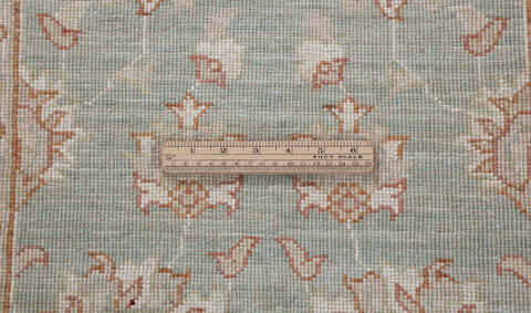 Chobi Green Runner Hand Knotted 27 X 98  Area Rug 700-157933 Image 7