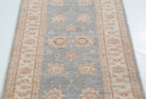Chobi Green Runner Hand Knotted 24 X 77  Area Rug 700-157934 Image 5