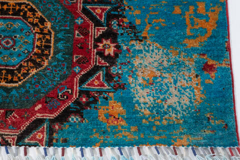 Chobi Multicolor Hand Knotted 35 X 51  Area Rug 700-157941 Image 4