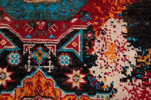Chobi Multicolor Hand Knotted 35 X 51  Area Rug 700-157941 Image 6
