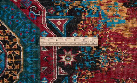 Chobi Multicolor Hand Knotted 35 X 51  Area Rug 700-157941 Image 8