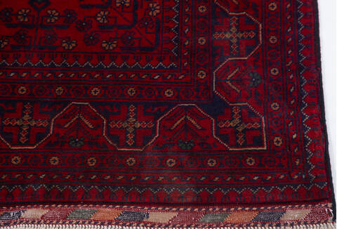 Khan Mohammadi Red Hand Knotted 33 X 49  Area Rug 700-157962 Image 4