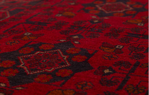Khan Mohammadi Red Runner Hand Knotted 26 X 62  Area Rug 700-157972 Image 3
